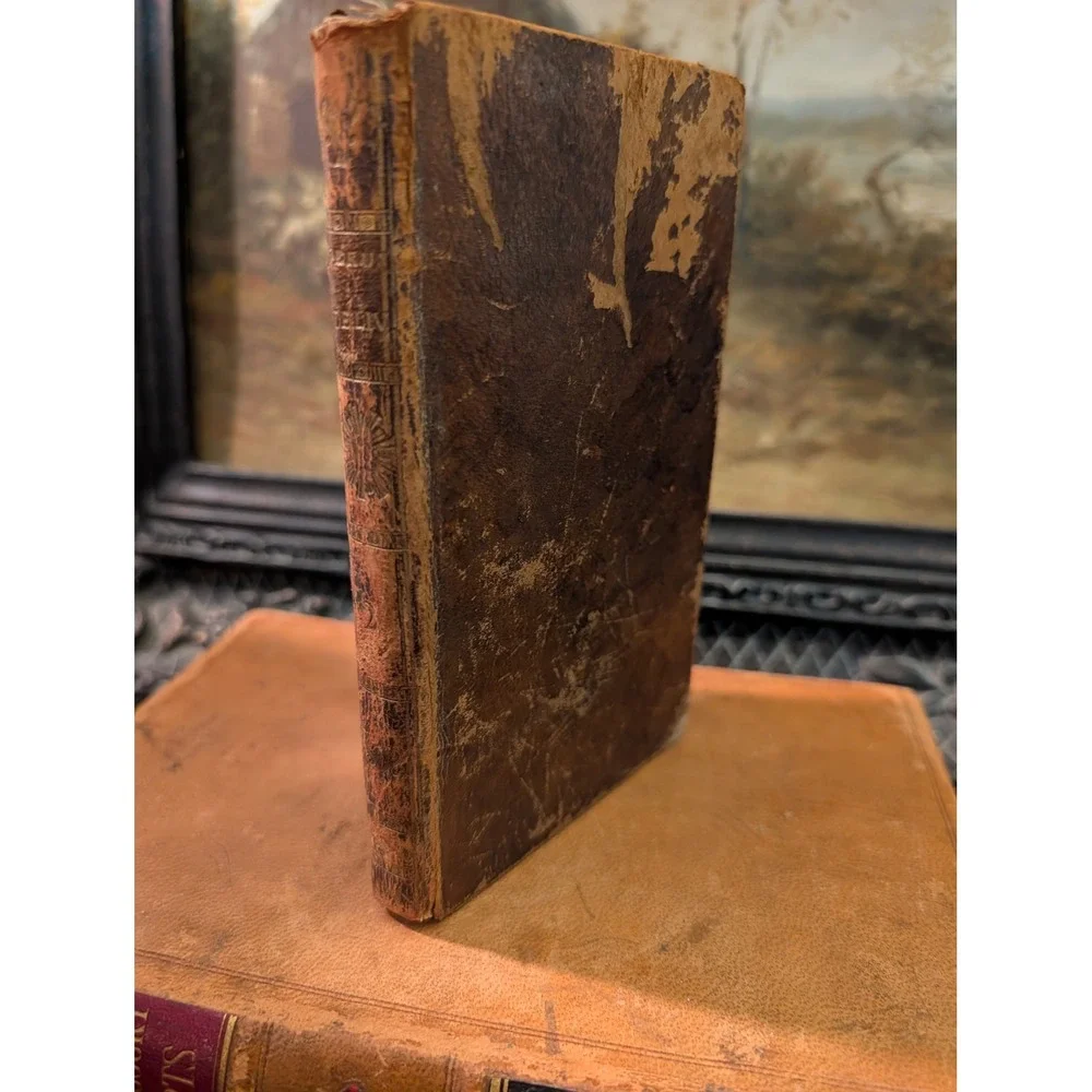 Antique 1786 Jerusalem Delivree Torquato Tasso French Leather Book Vol 2
